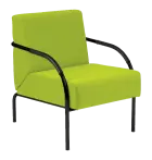 SPA 1 černý lak, látka SUE S 34 - látka hráškově zelená